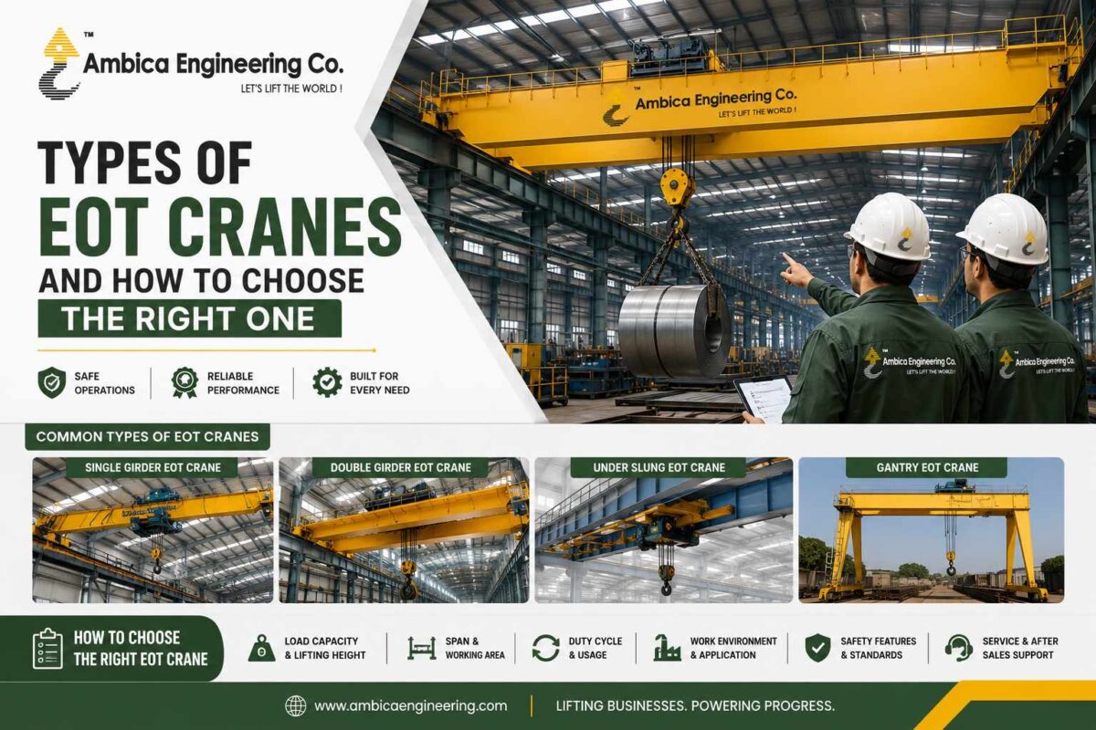 Types of EOT Cranes and How to Choose the Right One