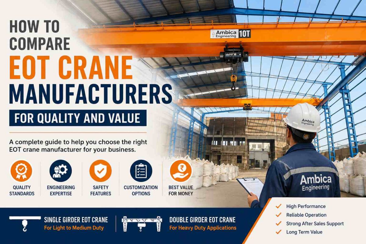 How to Compare EOT Crane Manufacturers for Quality and Value