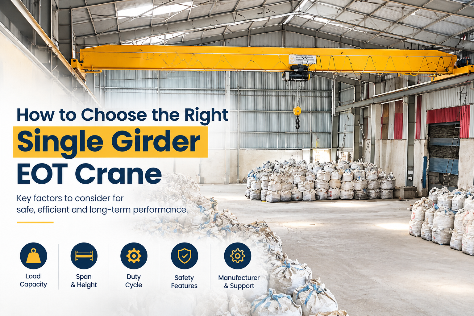 How to Choose the Right Single Girder EOT Crane